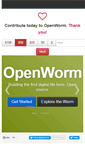 Mobile Screenshot of openworm.org